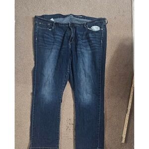 Signature Levi Strauss Gold‎ Label Curvy Straight Jeans Dark Wash 38x30 W38 L30